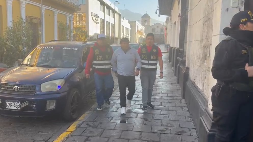 Detienen a dos dirigentes de Construcción Civil de Arequipa por presunta extorsión y coacción