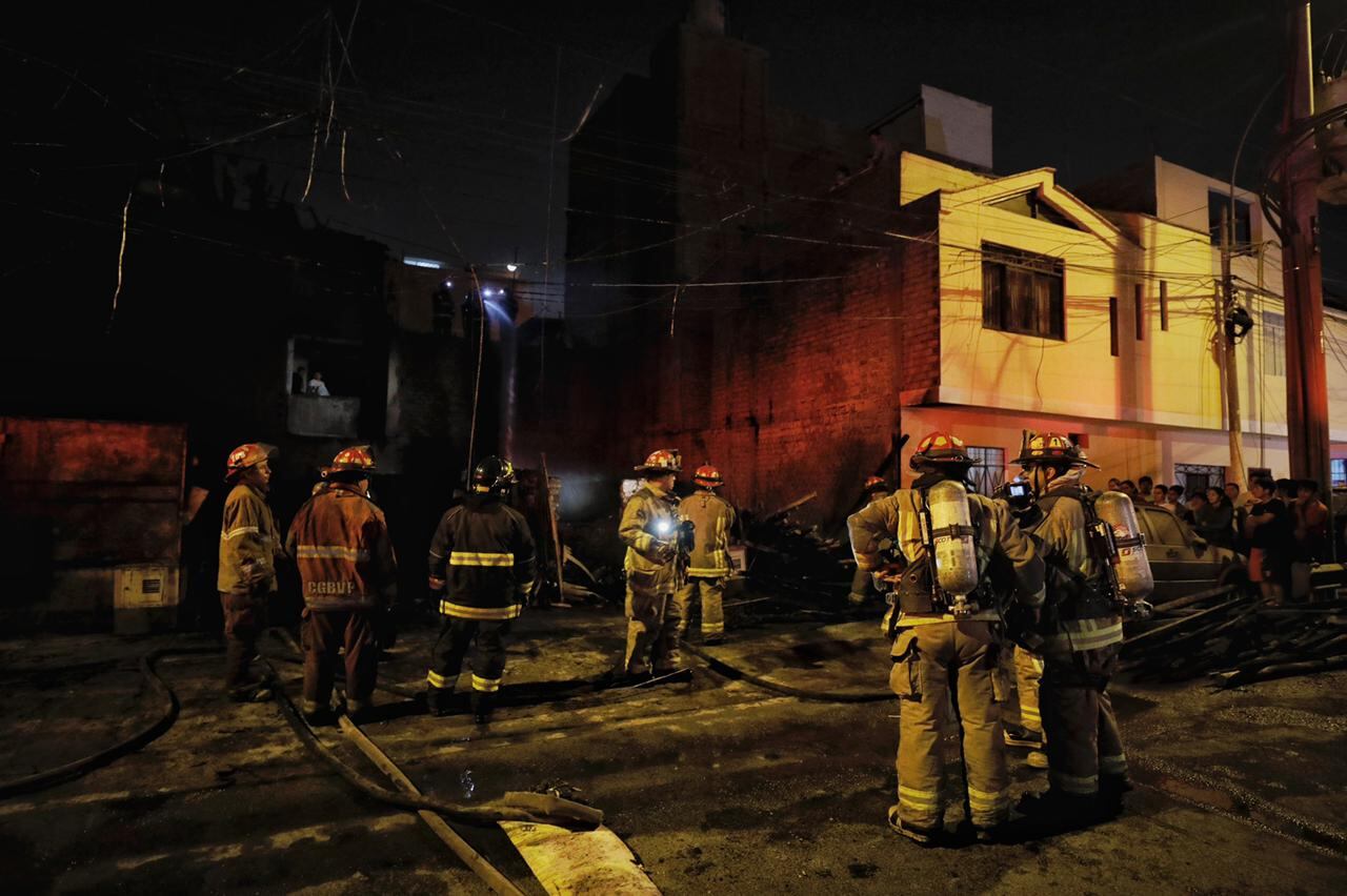 Un hombre murió calcinado tras un incendio. Foto: Joel Alonzo/GEC