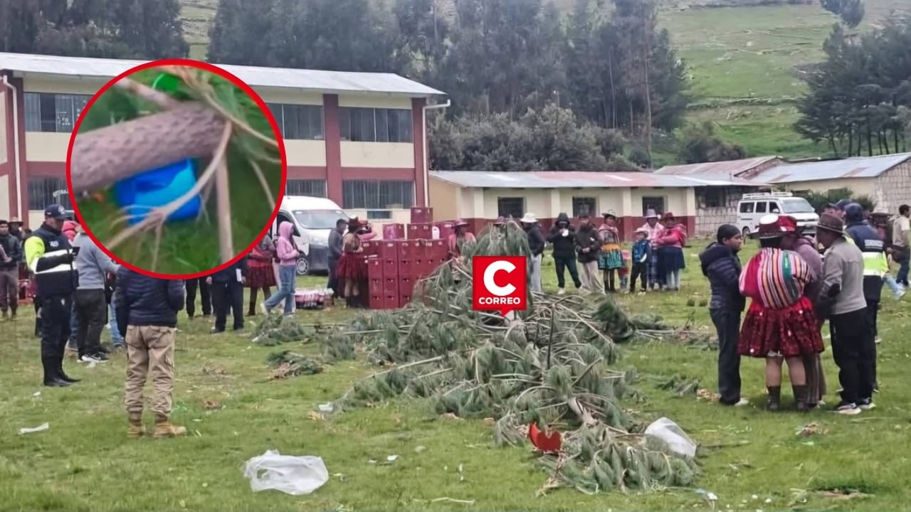 Cusco: niña de 3 años muere aplastada por árbol de yunza durante despedida de carnavales. Composición: Diario Correo.