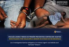 Nasca: cárcel contra dos sujetos investigados por violación a menor en estado de inconciencia