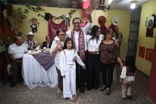 Roberto Sánchez: así fue el desayuno electoral junto a su familia en Huaral (Fotos: Jesús Saucedo/GEC)
