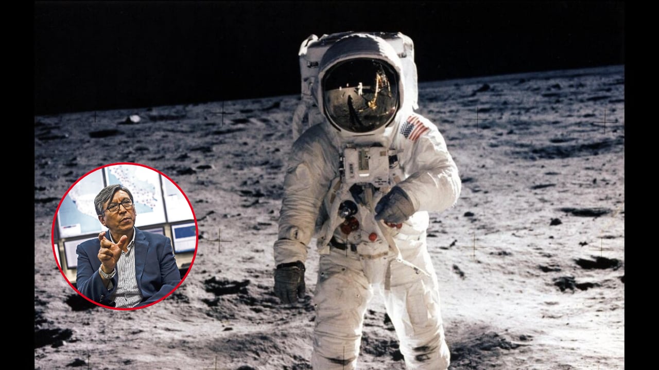 Especialista remarcó que la “ubicación estratégica” de Perú en el hemisferio sur “fue determinante para el éxito de la misión”. Astronauta Buzz Aldrin, piloto del módulo lunar, caminando sobre la superficie de la luna durante la actividad extravehicular del Apolo 11, el 20 de julio de 1969. (Foto de NASA / AFP)