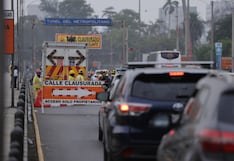 Así se ve el cierre del paso a desnivel de la Vía Expresa por obras de la Línea 2 del Metro (FOTOS)