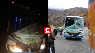 Huancavelica: bus con estudiantes de la UNH choca contra ómnibus en Acostambo