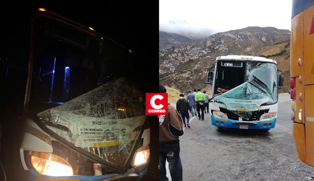 Huancavelica: bus con estudiantes de la UNH choca contra ómnibus en Acostambo
