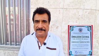 Arequipa: Tito Paz Pinto es designado embajador cultural de Quilca, en Camaná