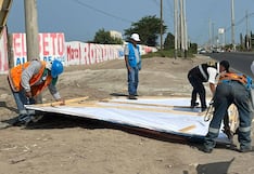 Retiran propaganda electoral en Pisco y crece polémica por incumplimiento de normas