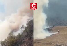Andahuaylas: Se registra incendio forestal que daña cable de alta tensión y causa evacuaciones en la zona