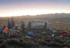 Tacna: Camioneta vuelca en Candarave con un muerto y cinco heridos