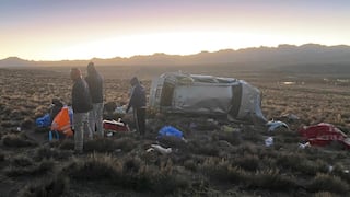 Tacna: Accidente en la carretera Binacional deja una mujer fallecida y cuatro heridos en Candarave