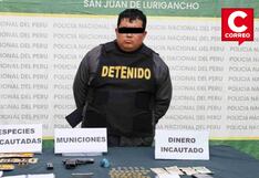 Detienen a extorsionador que cobraba cupos a conductores en San Juan de Lurigancho