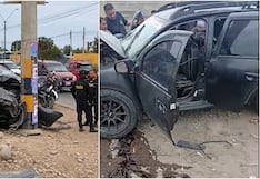 Pisco: chofer queda herido tras brutal choque contra poste en la avenida Fermín Tangüis