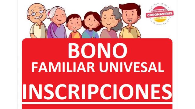 Bono universal familiar: Plataforma para solicitar subsidio estará 10 días disponible