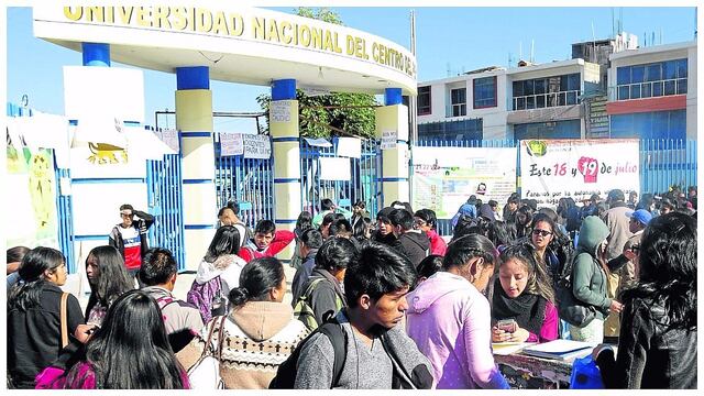 Control sanitario estricto para postulantes a examen de admisión de Universidad Nacional del Centro del Perú