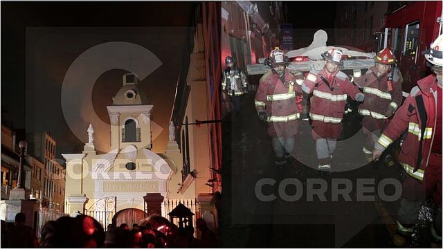 Evacuaron imágenes de iglesia Jesús Reparador ante avance de incendio (FOTOS)