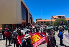 Puno: Organizaciones sociales marchan masivamente contra el alza de pasaje urbano