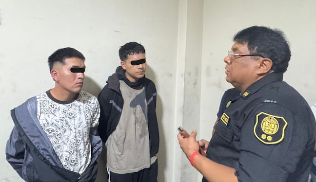 Juzgado de Trujillo determinó ocho meses de prisión preventiva contra Andrés Antonio Vargas Vargas y Jhonatan Leonardo Salinas Quispe. (Foto: PNP)