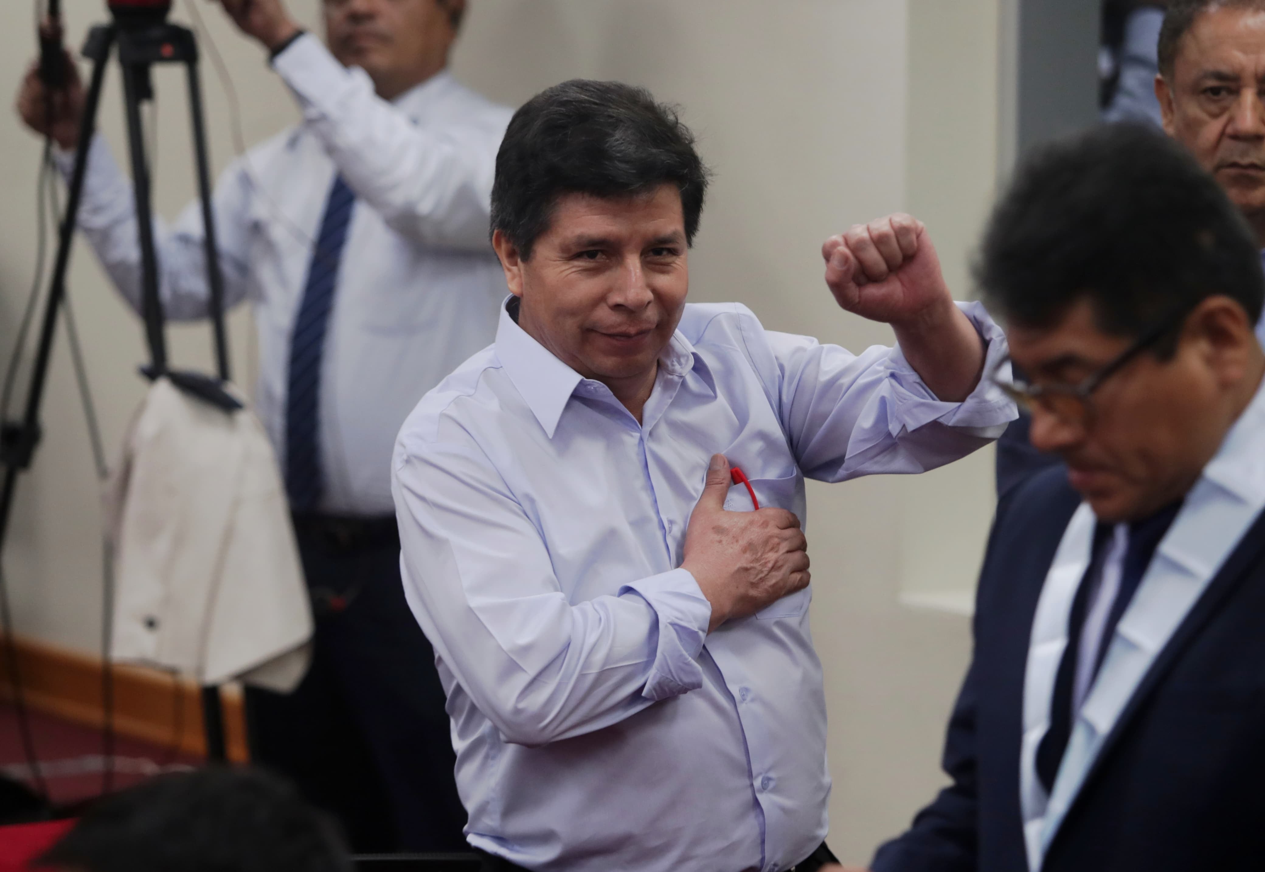 La Fiscalía solicita 34 años de prisión para el expresidente Pedro Castillo, acusado de rebelión, abuso de autoridad y perturbación de la tranquilidad pública. El juicio oral inicia el 4 de marzo. (Foto: GEC)