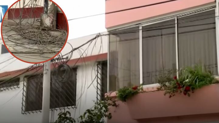 Denuncian que vecina cortó cables. Foto: Canal N