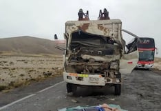 Un muerto en choque por alcance en la vía Arequipa-Puno, en Imata
