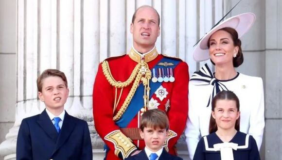 Es su primera aparición oficial, luego de seis meses desaparecida de la vía pública, en ocasión del desfile por el cumpleaños del rey Carlos III. (Getty Images).