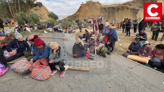 Jauja: Pobladores bloquean carreteras en protesta por desembalse de la laguna Tragadero