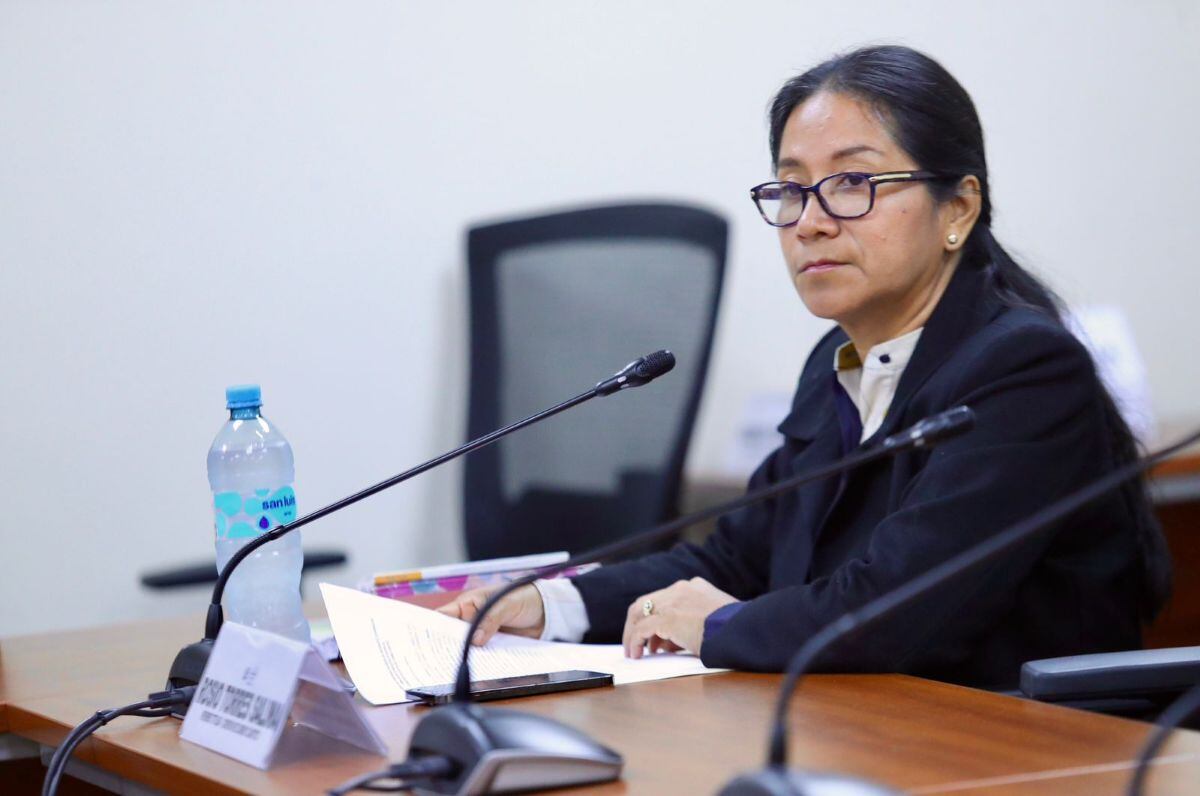 La congresista Rosio Torres Salinas (APP), denunciada por "mochasueldos", irá por la reelección. Foto: Congreso.