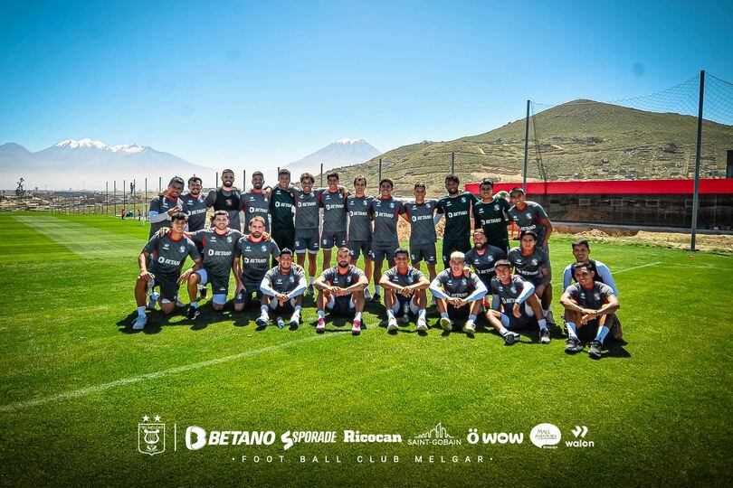 El primer entrenamiento de los leones en el Centro de Alto Rendimiento. (Foto: FBC Melgar)