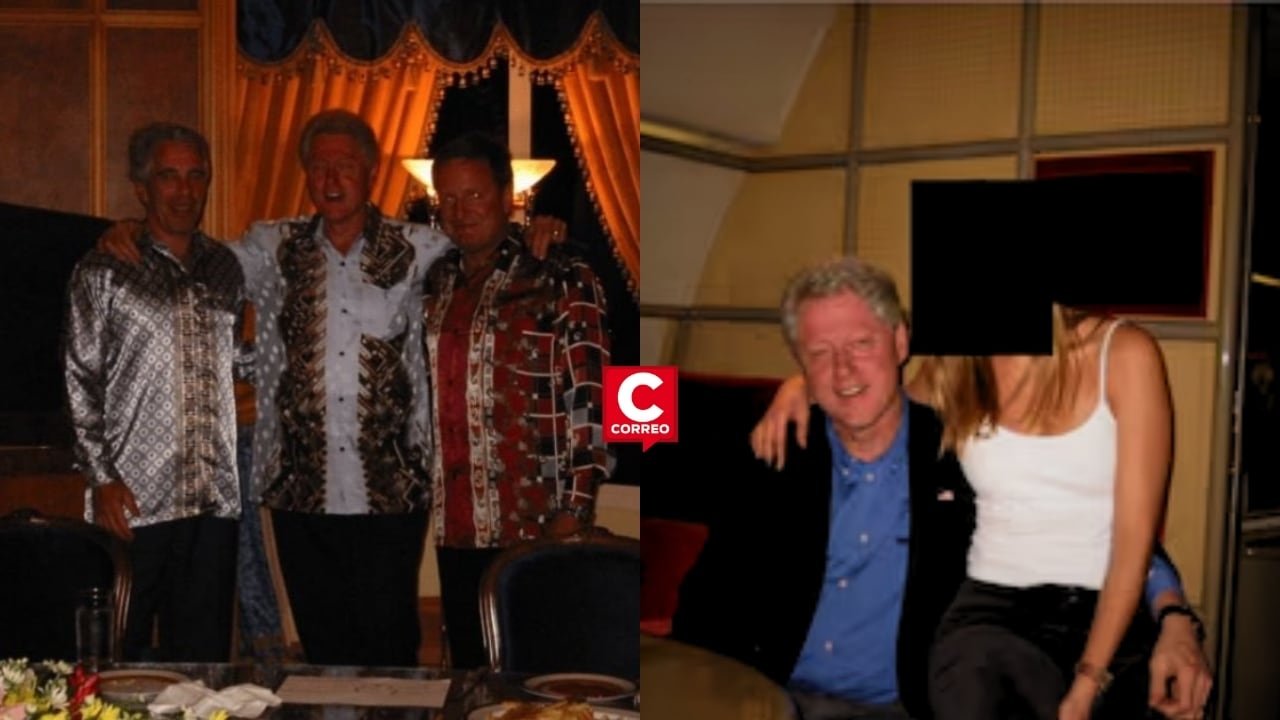 Equipo de Bill Clinton responde tras difusión de fotos con Jeffrey Epstein: “No sabíamos de sus crímenes”. Composición: Diario Correo.