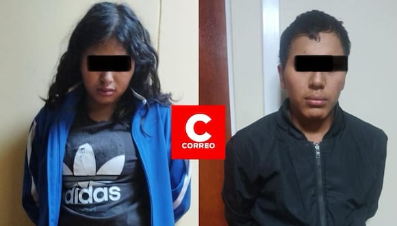 Hermanos detenidos en Arequipa por robo de celular. (Foto: Difusión)