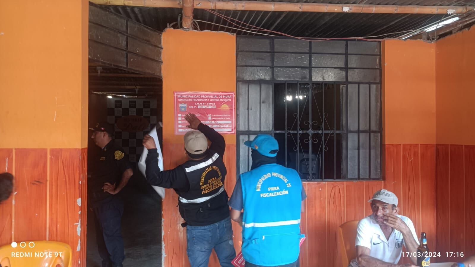 Personal de fiscalización de la comuna piurana clausuró bar por no cumplir con ordenanza municipal