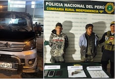 Pisco: robaron miniván y tras persecución a balazos fueron detenidos por San Clemente