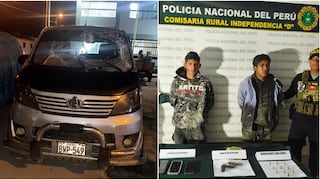 Pisco: robaron miniván y tras persecución a balazos fueron detenidos por San Clemente
