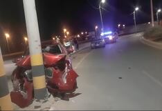 Ica: abandonan vehículo luego de violento accidente en el distrito de Subtanjalla