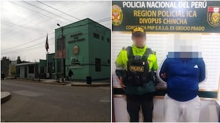 Chincha: Policía en presunto estado de ebriedad sufre accidente en trimoto