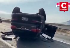 Camioneta volcó en Pasamayo: Una fallecida y tres heridos