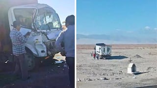 Arequipa: Violento choque entre dos camiones en Santa Rita de Siguas deja una mujer herida (VIDEO)
