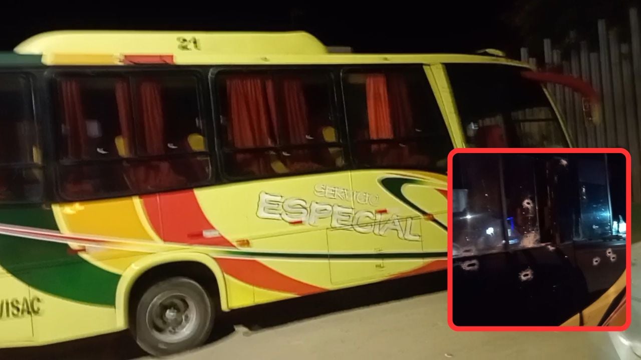 Delincuentes interceptaron vehículo y dispararon en 20 oportunidades por la puerta del chofer. Pasajeros vivieron momentos de terror.