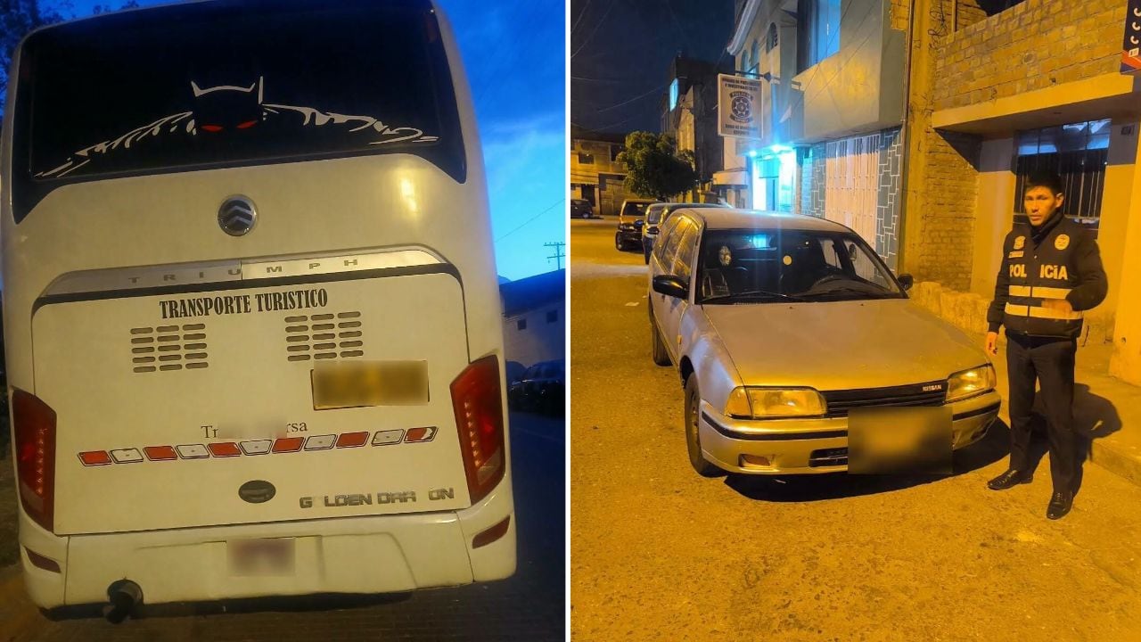 Detienen a dos conductores en Arequipa por manejar vehículos robados