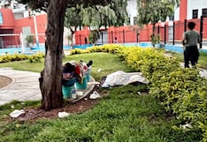 Serenos de Trujillo retiran a individuos que dormían y consumían sustancias prohibidas en tres parques
