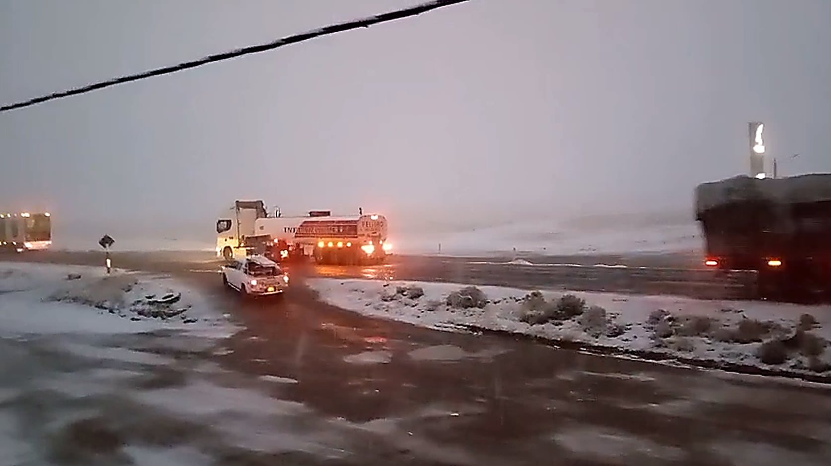 Senamhi alerta por nevada en Imata, en la carretera Arequipa-Puno (Foto: Senamhi)