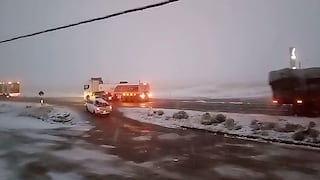 Senamhi alerta por nevada en Imata, en la carretera Arequipa-Puno