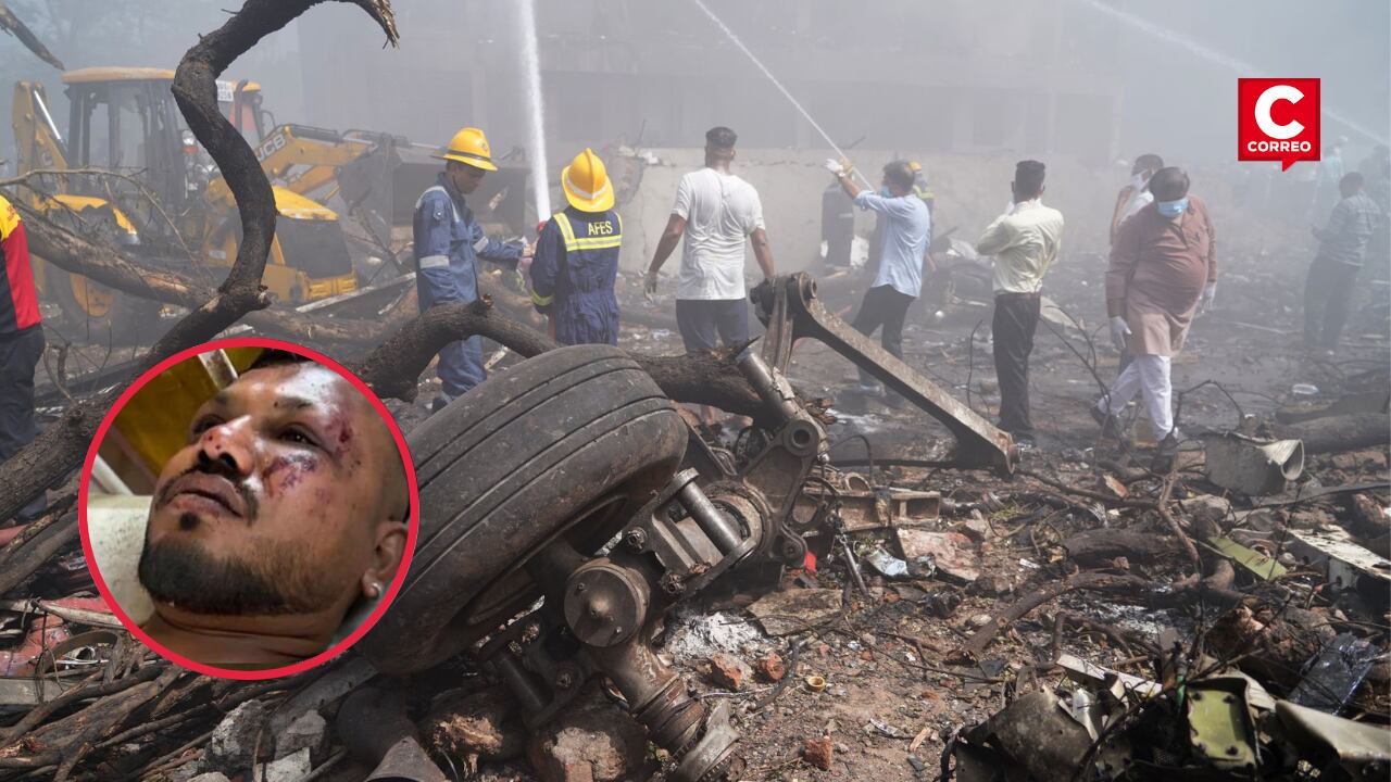 Ramesh Vishwashkumar, ciudadano británico de 48 años, es el único sobreviviente confirmado del siniestro aéreo en Ahmedabad. Caminó herido entre los escombros buscando a su hermano tras el impacto.