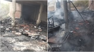 Chincha: nueve canes mueren calcinados por siniestro en casa de reciclador
