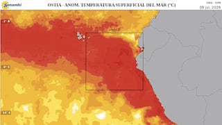 Mar peruano alcanza récord de calentamiento por El Niño