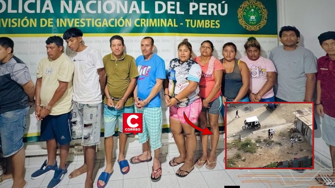 Tumbes: Policía desarticula clan familiar dedicado al narcotráfico con apoyo de drones (VIDEO). Composición: Diario Correo.