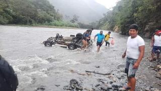 Sandia: Continúa búsqueda de desaparecidos tras caída de vehículo al río Inambari