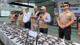 Incautan 647 armas de fuego en La Libertad