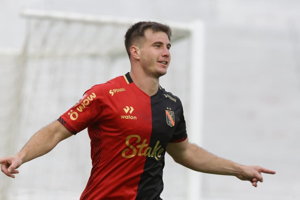 Facundo Castro del FBC Melgar anotó dos goles ante ADT de Tarma. Foto: Omar Cruz.