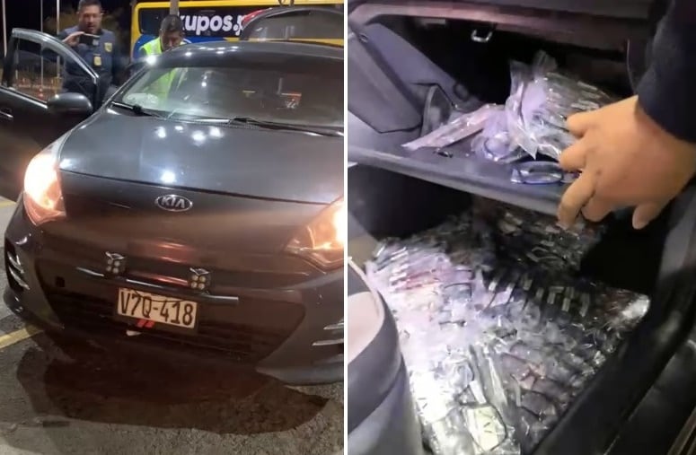 En auto que partió de Tacna hacia Arequipa se halló mercancía de procedencia China